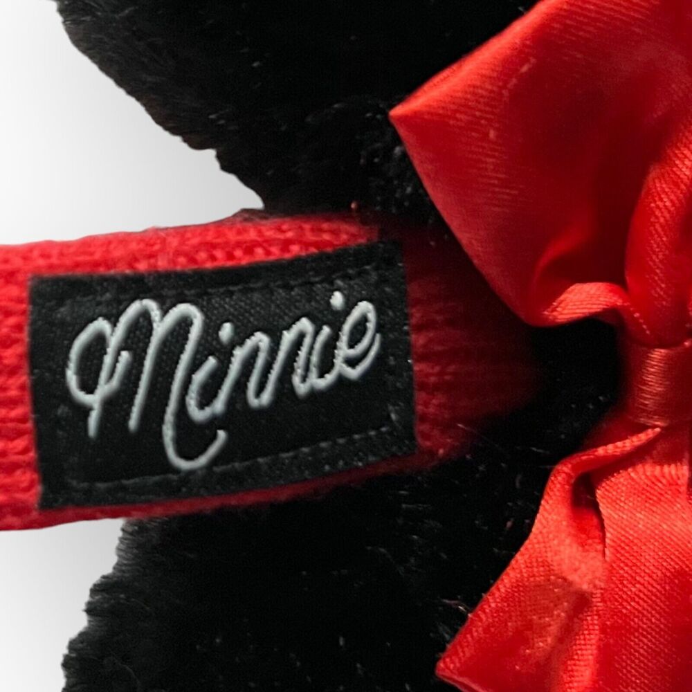 Disney Minnie Mouse Black Faux Fur w/ Red Satin Bows Ear Muffs One Size - NWOT - Picture 10 of 12